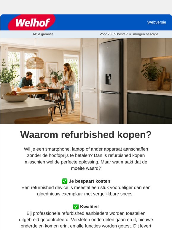 Waarom refurbished kopen? 💪