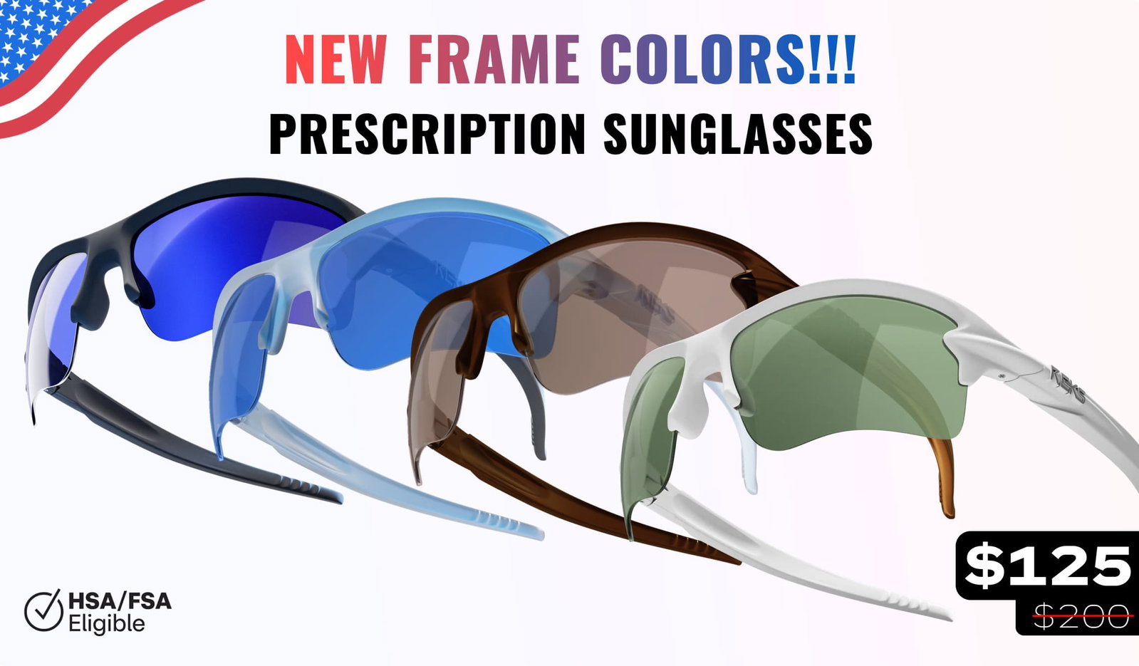 Made In USA - REKS Prescription Sunglasses