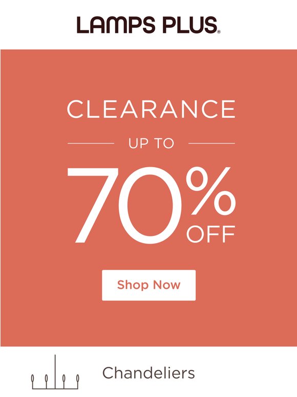 Don’t' Miss These Clearance Lighting & Furniture Styles