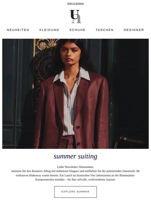 🤎 Summer Suiting