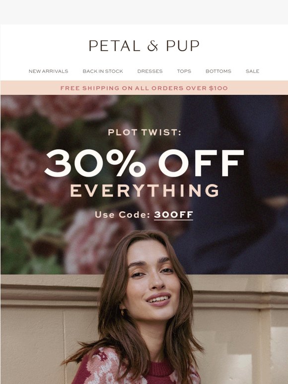 CLICK FOR 30% OFF EVERYTHING