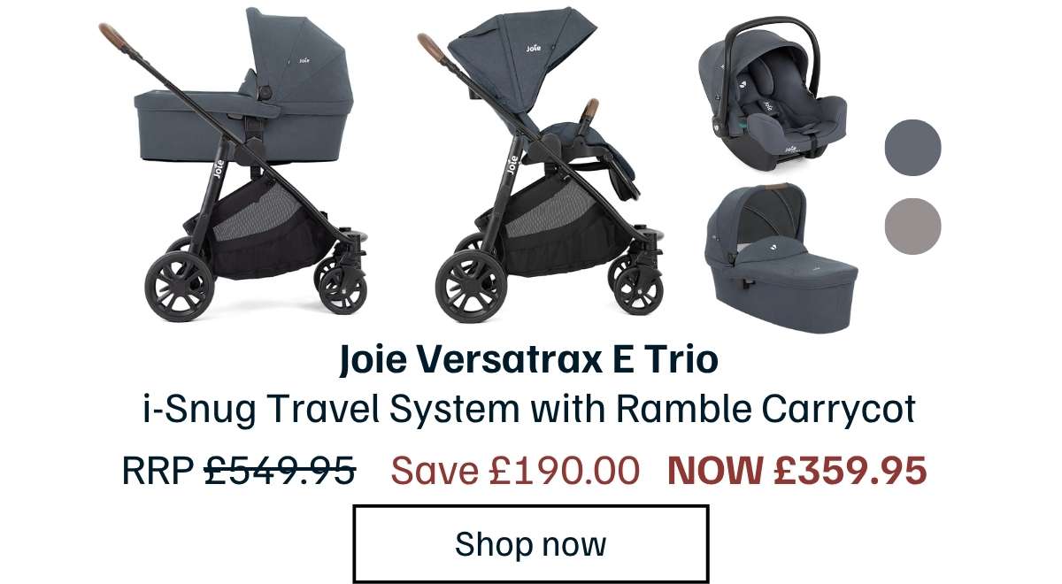 Joie Versatrax E Trio i-Snug Travel System with Ramble Carrycot - Moonlight