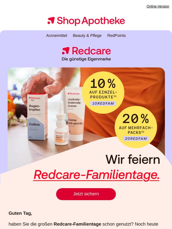 😍Bis zu 20 % sparen! Ihre Familienrabatte warten.