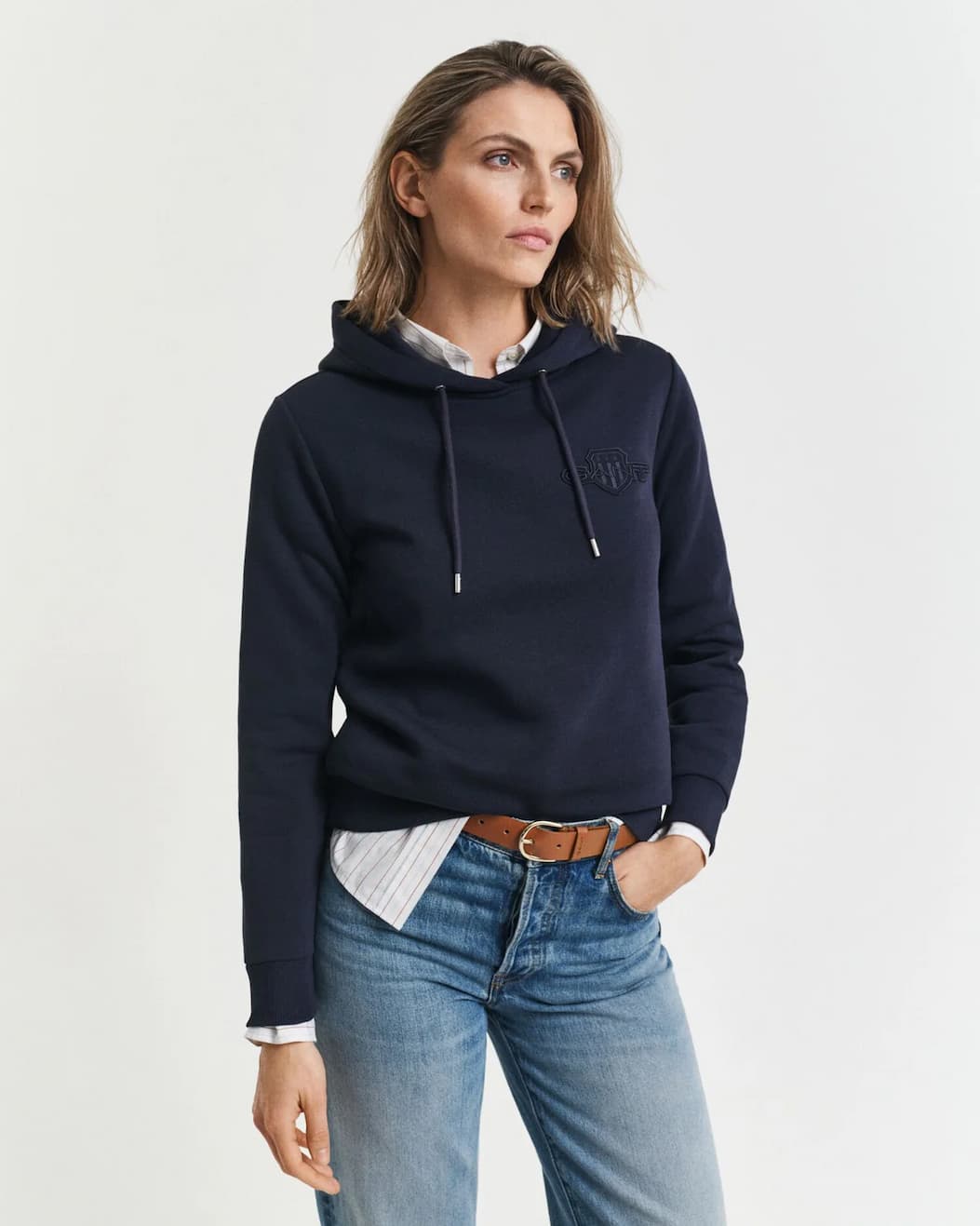 Tonal Shield Hoodie