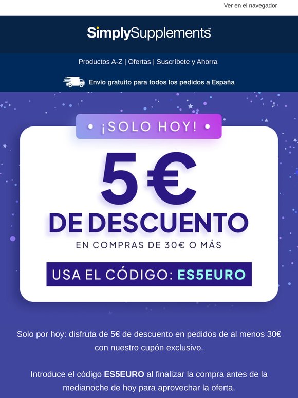 Tu vale de 5 € te está esperando
