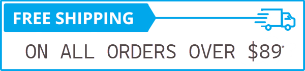 Free shipping* on all orders over $89