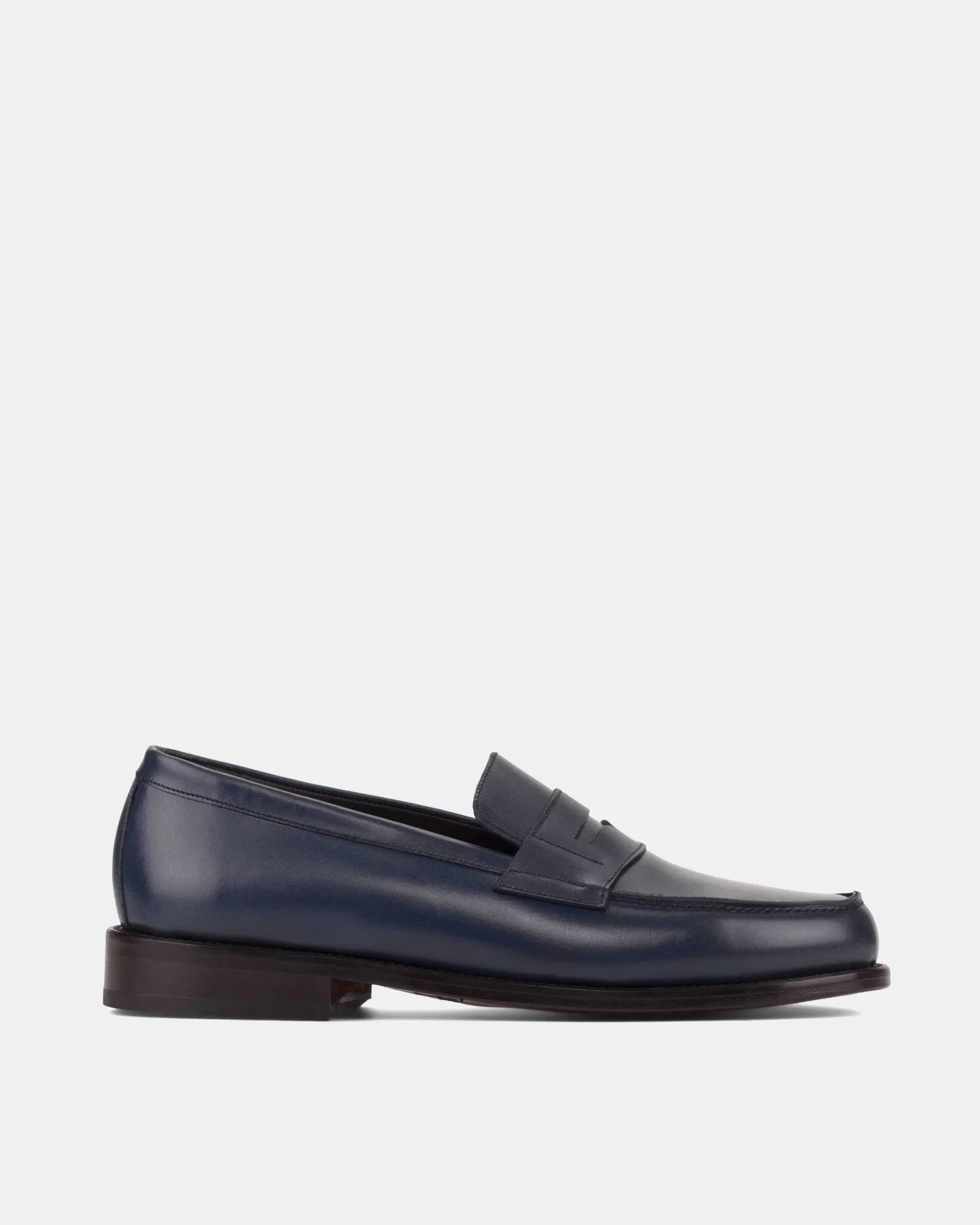 Image of Henry Navy Calf Penny Loafer - 144