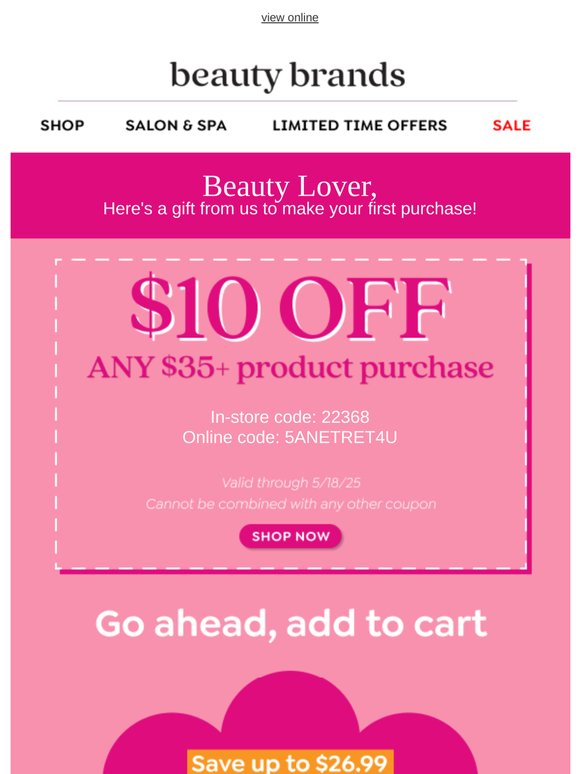 $10 off is still waiting!