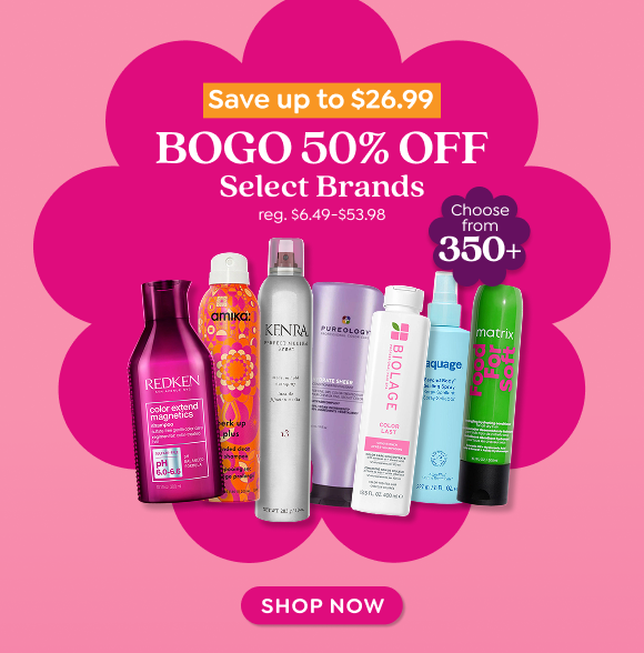 BUY ONE GET ONE 50% OFF SELECT HAIRCARE
