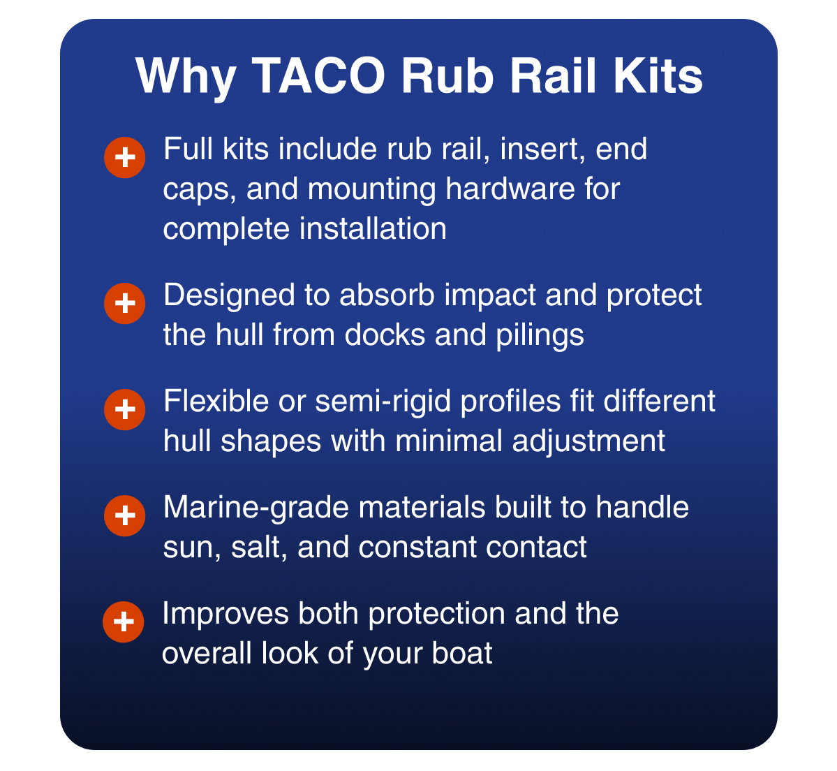 Why TACO Rub Rail Kits