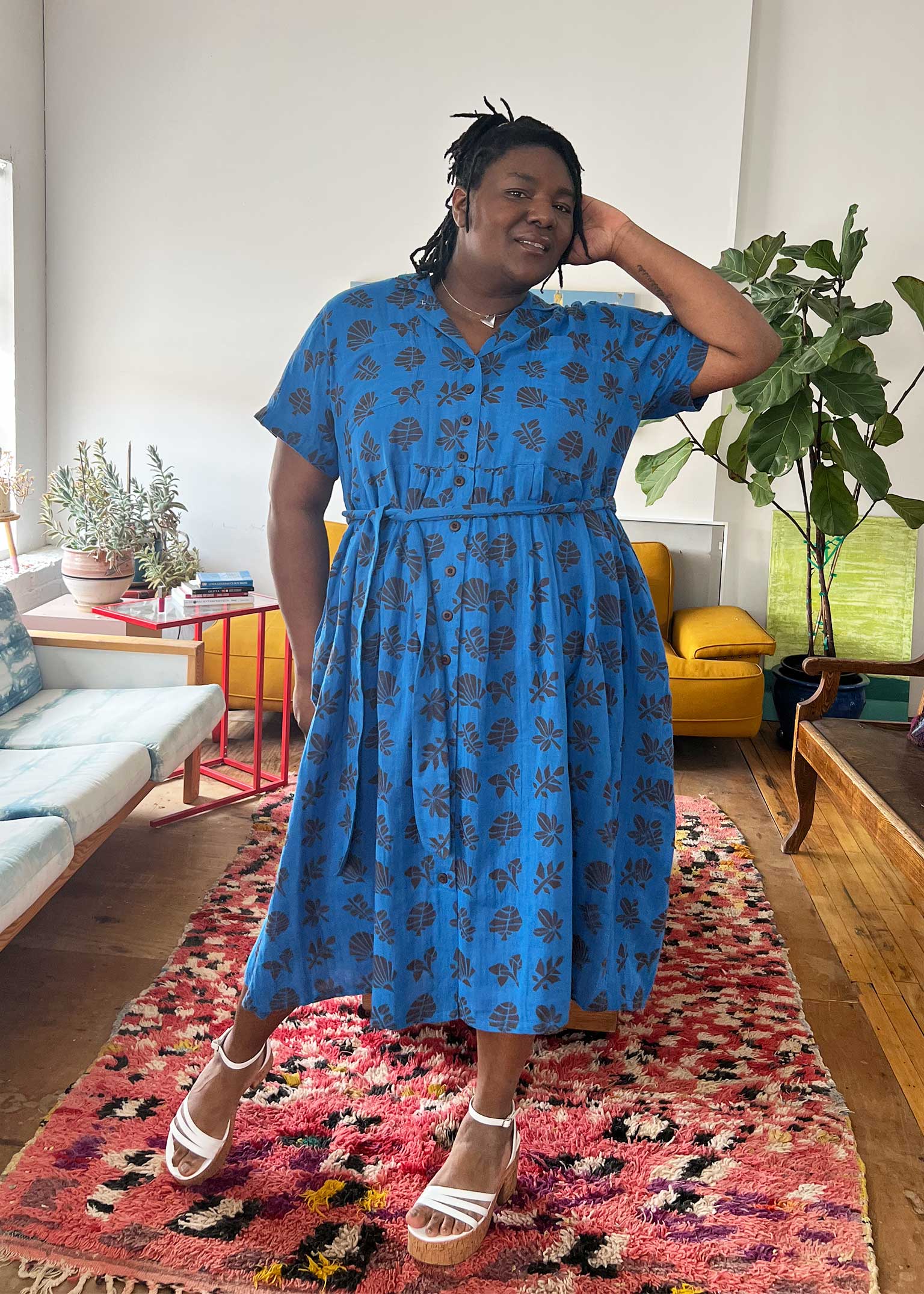 Image of sabine dress | spring 26 | azure
