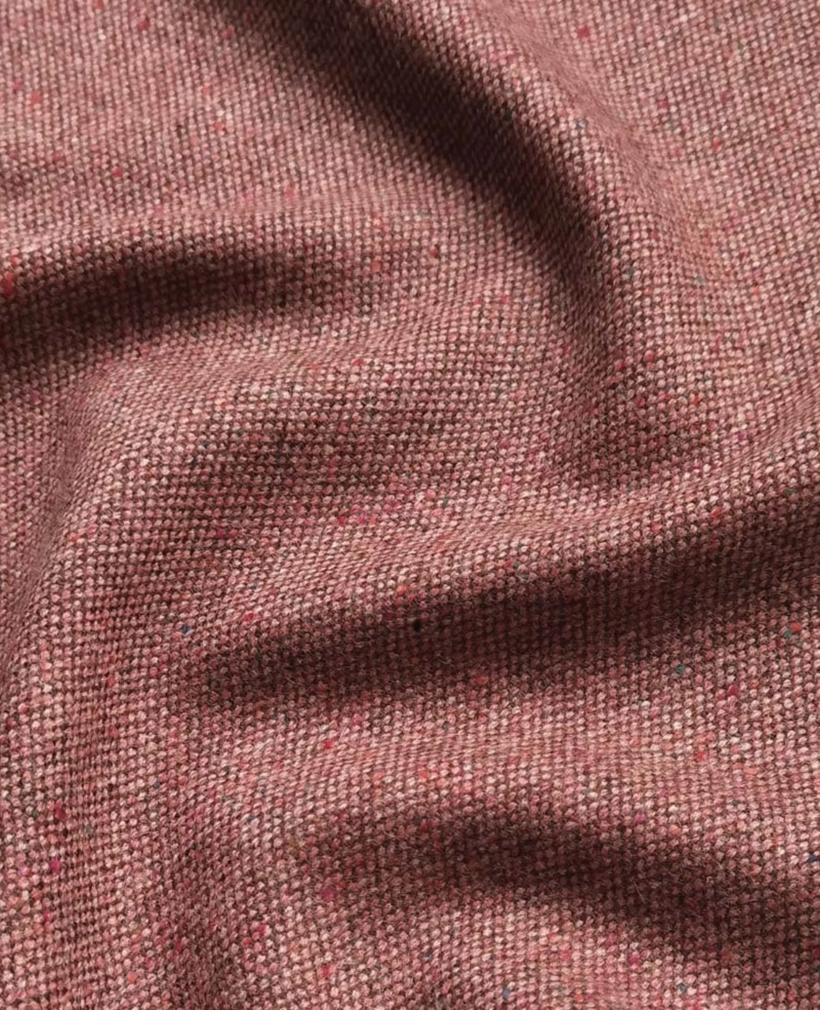 Image of Interiors Limited Edition - Pink & Brown Salt & Pepper Donegal Tweed