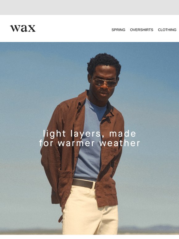Lighter Layers For Warmer Days