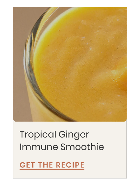 Tropical Ginger Immune Smoothie
