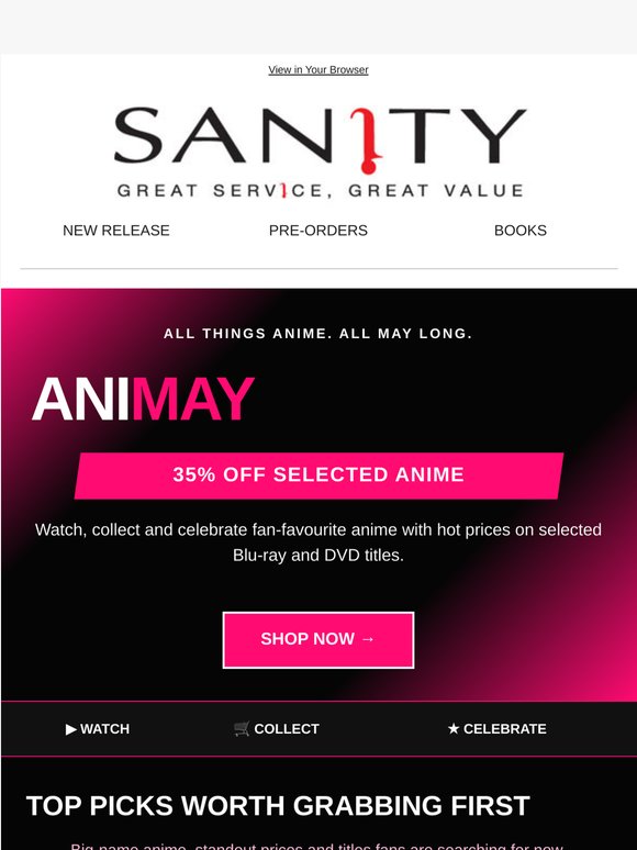 AniMay Is Here 💥 Save 35% On Anime