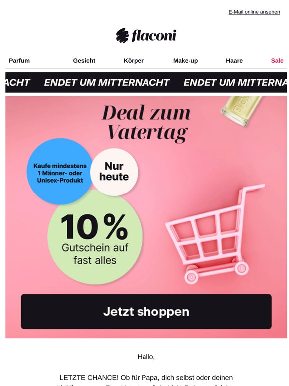 Der Vatertags-Deal läuft ab⏳