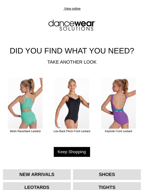 Still interested? Get the dancewear you need now