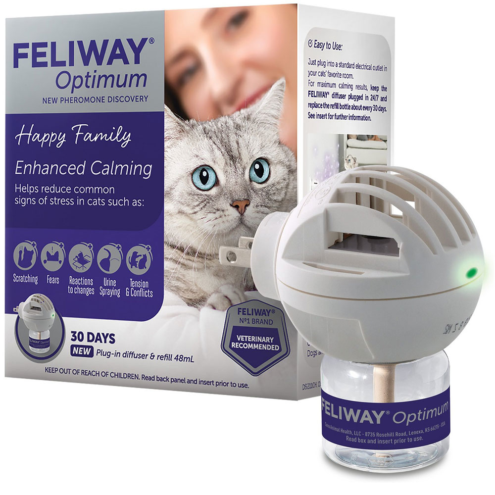 Image of FELIWAY Optimum Enhanced Calming Pheromone Cat Diffuser Kit