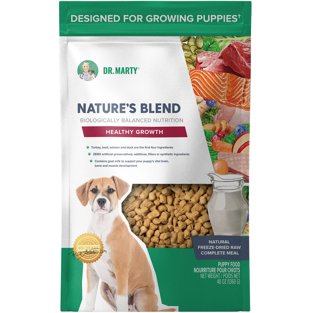 Image of Dr. Marty Nature's Blend Freeze Dried Raw Puppy Food Healthy Growth, 48 oz.