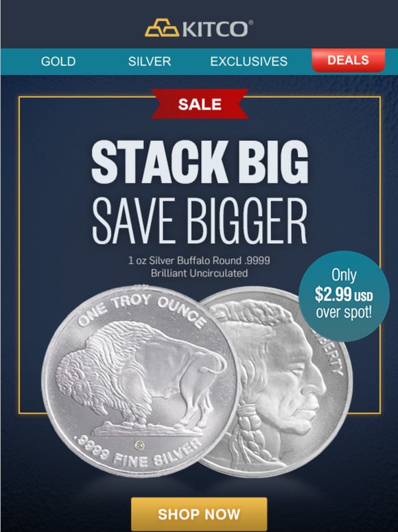 🏷️ Silver Buffalo: A Striking $2.99 USD Over Spot