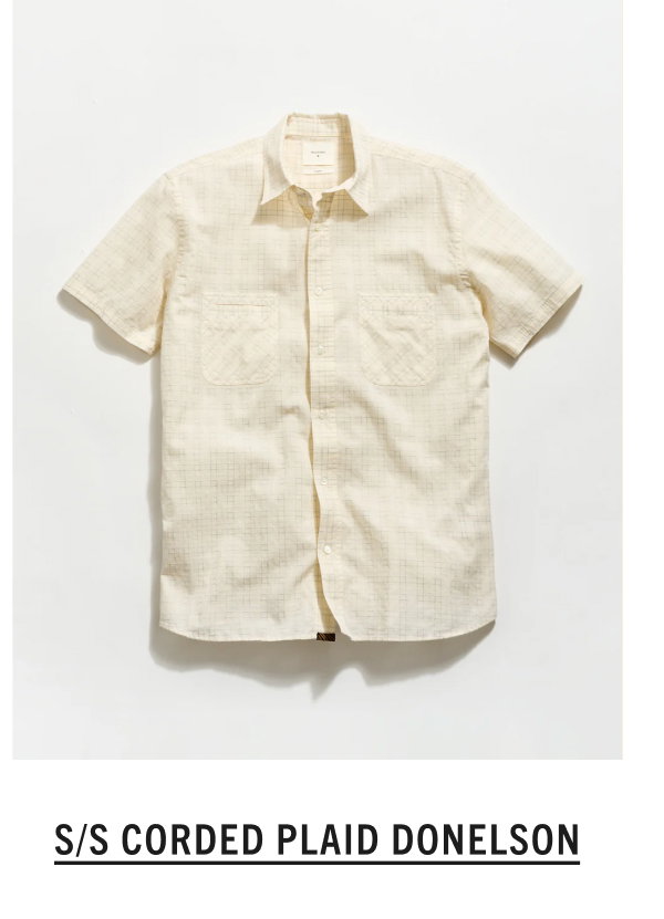 Short Sleeve Corded Plaid Donelson Shirt