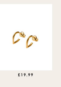  Elsi Waterproof Gold Huggie Hoop Earrings