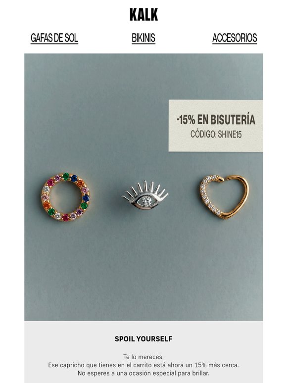 Solo para ti: 15% en bisutería ✨