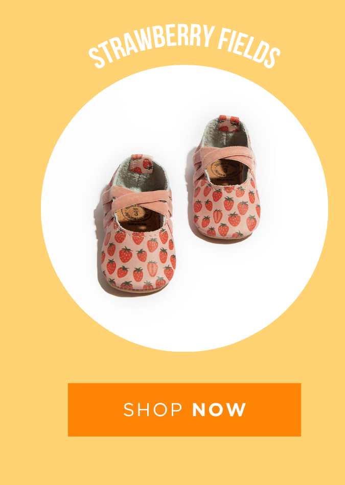 Strawberry Fields Ballet Slipper Baby Shoe
