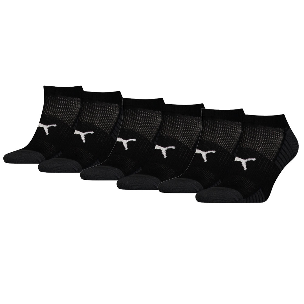 Image of Puma Sport Cushioned Sneakersokken 6-pack Zwart