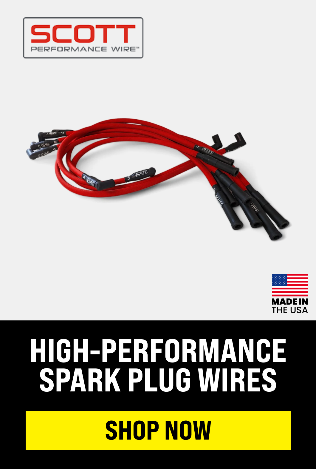 High-performance spark plug wires
