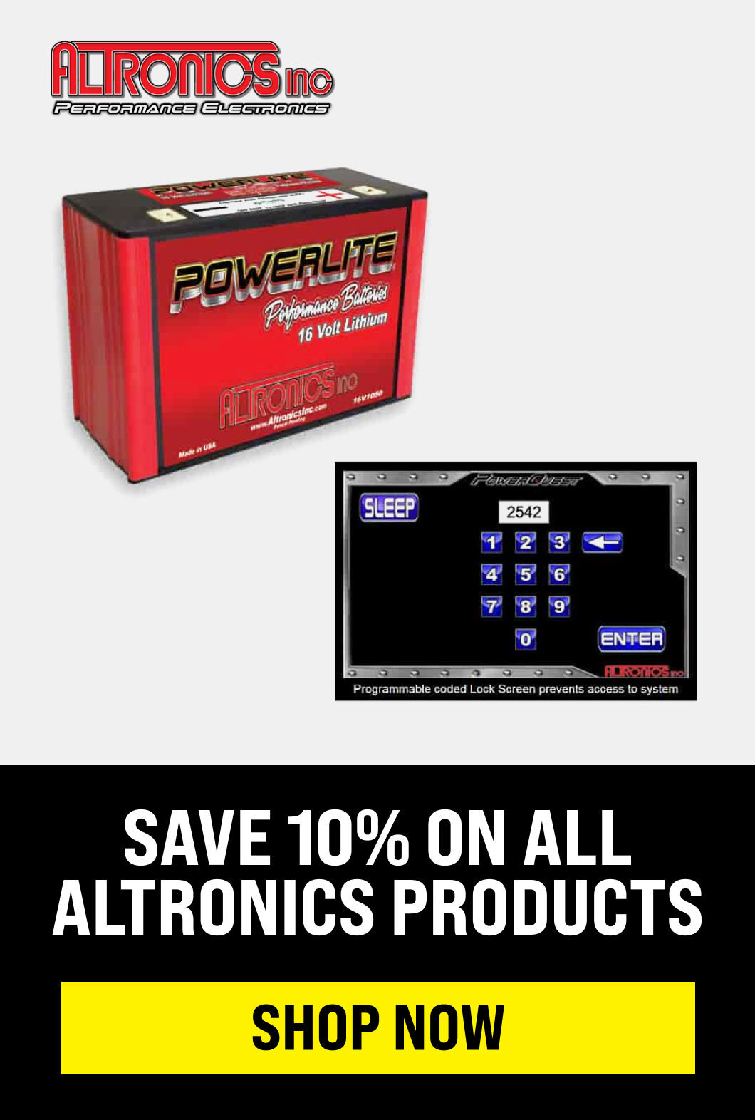 Save 10% On All Altronics Products