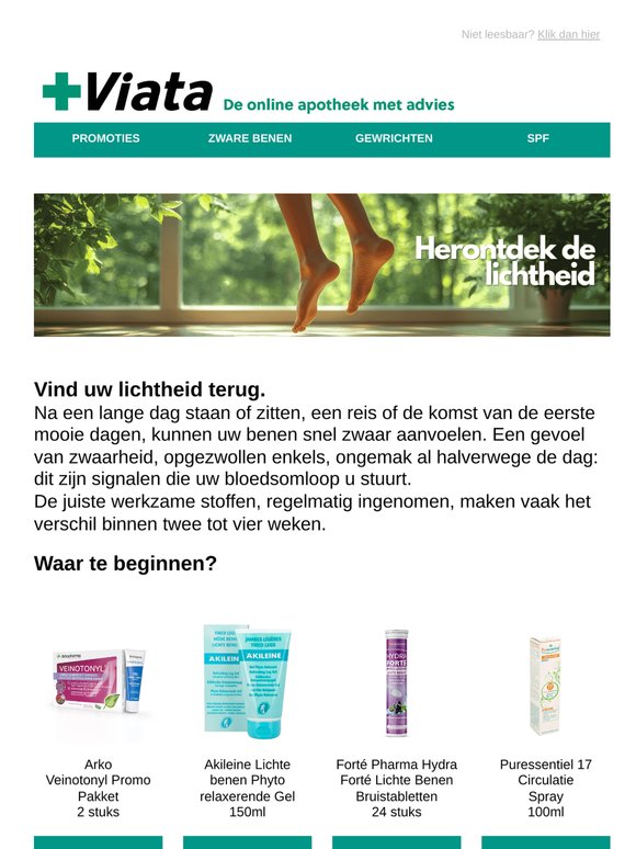 Uw benen verdienen het om zich van 's ochtends tot 's avonds licht te voelen