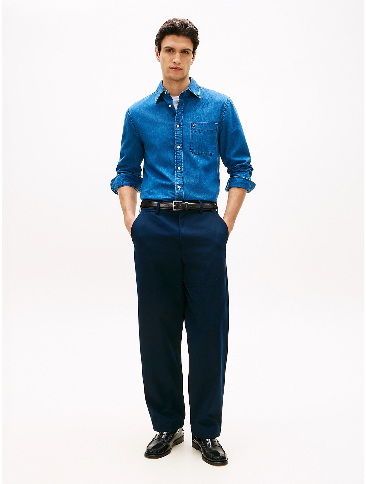 Image of Relaxed Twill Pant