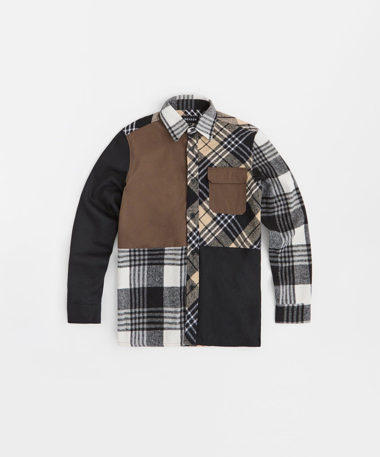 Snakes Flannel Long Sleeve Shirt - Grey - GREY / S