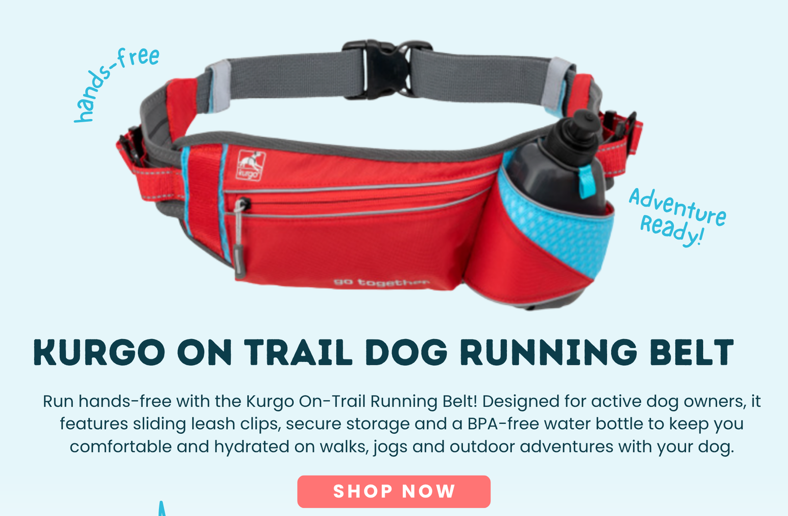 Kurgo On-Trail Running Belt for Dog Owners