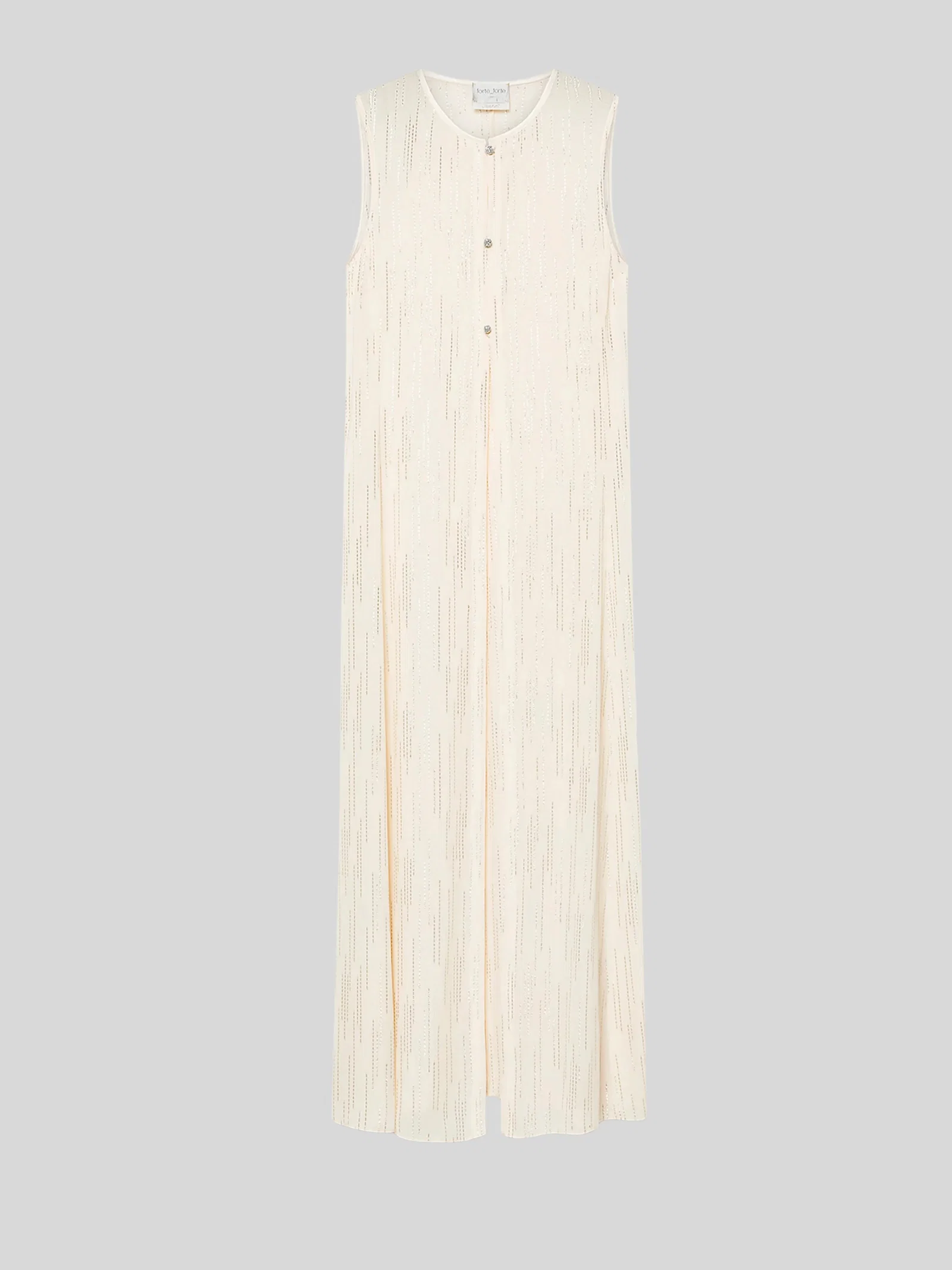 Image of Les Fils d' Argent Jacquard Sleeveless Duster