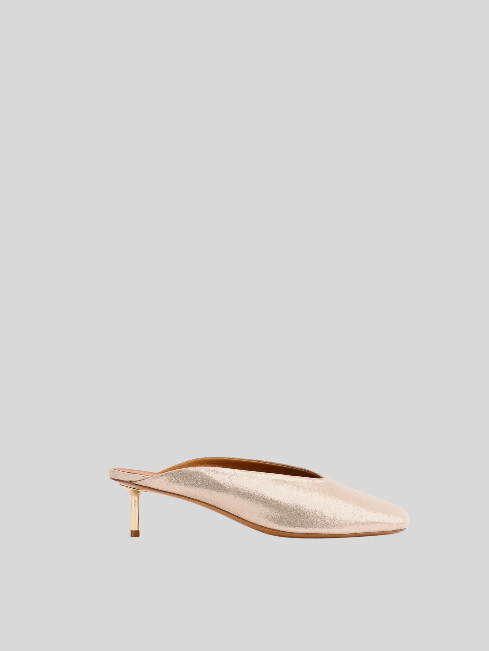 Image of Metal Heel Metallic Mule