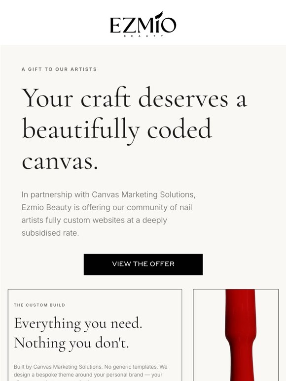 A website built for you, as polished as your sets ✨