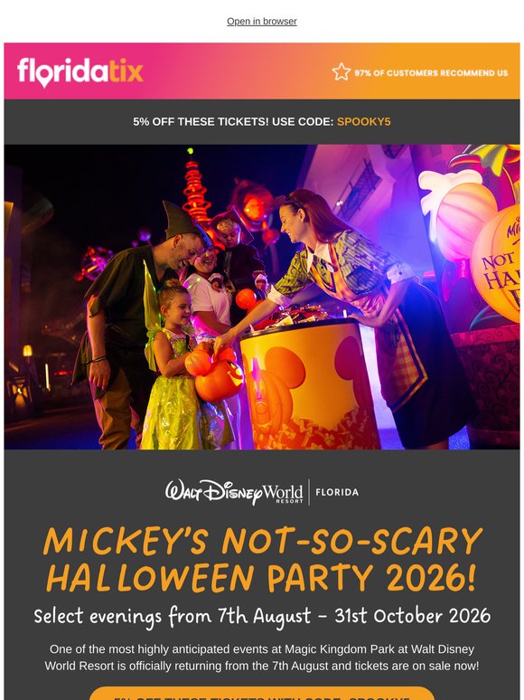 Mickey's Not-So-Scary Halloween Party! 🎃