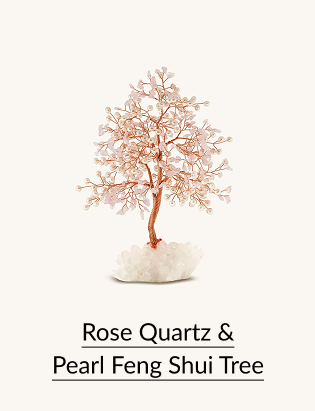 Rose Quartz & Pearl Feng Shui Tree