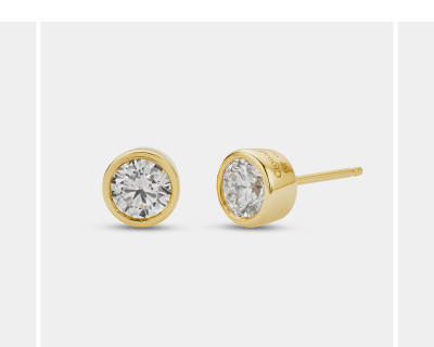 Clogau® Celebration 9ct Solid Gold Stud Earrings with 0.5ct Lab-Grown Diamonds