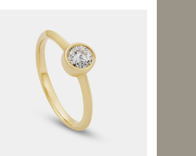 Clogau® Celebration 9ct Solid Gold Ring with 0.5ct Lab-Grown Diamond