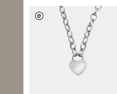 Cariad® Sterling Silver Padlock Necklace