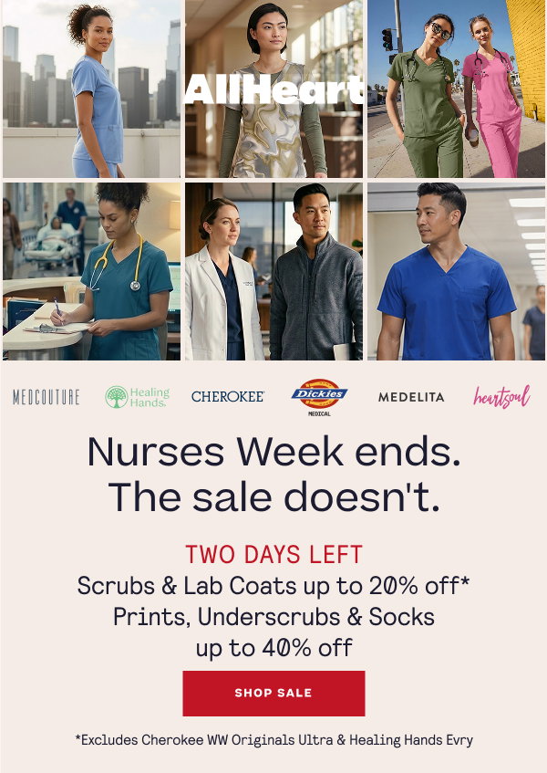 The Nurses Week Sale isn't over yet! | Shop Now