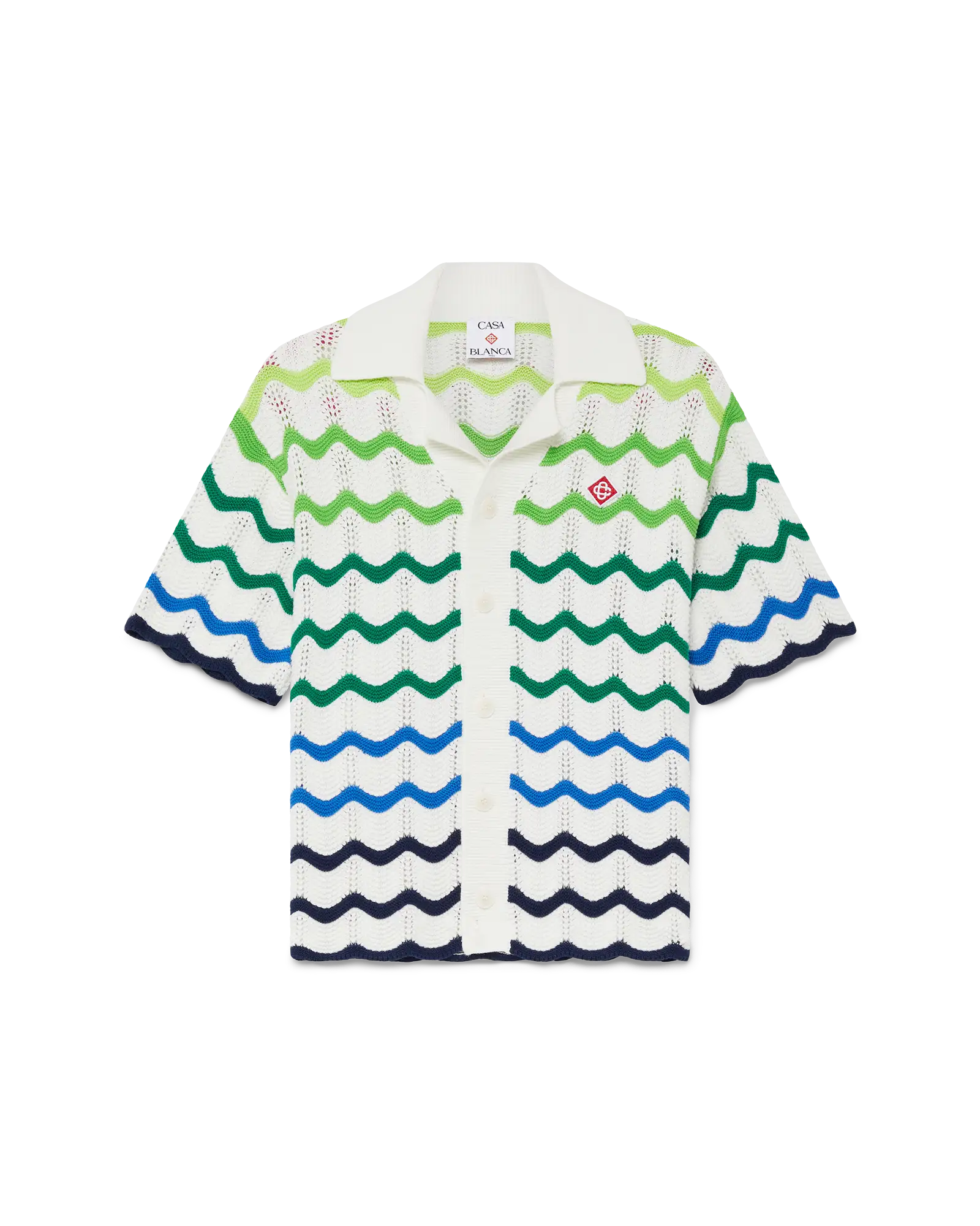 Image of Children's Gradient Wave Short Sleeve Knit Shirt