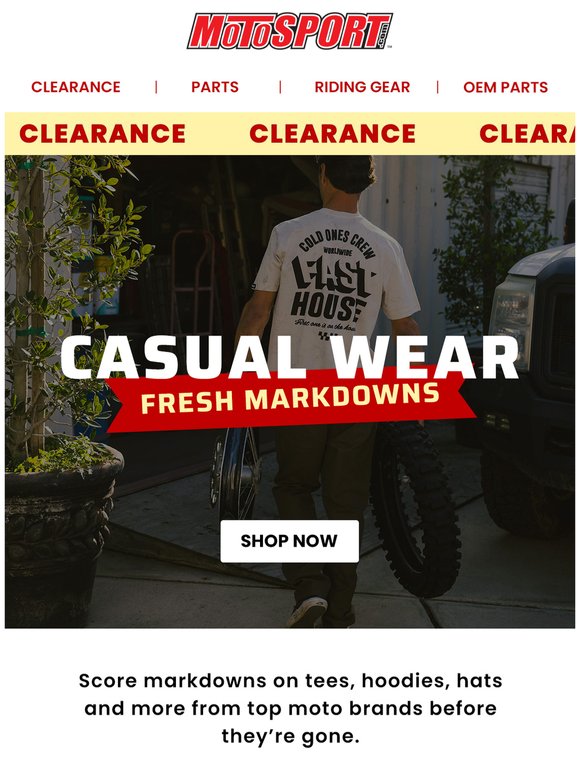 Fresh Markdowns on Clearance Casual Wear