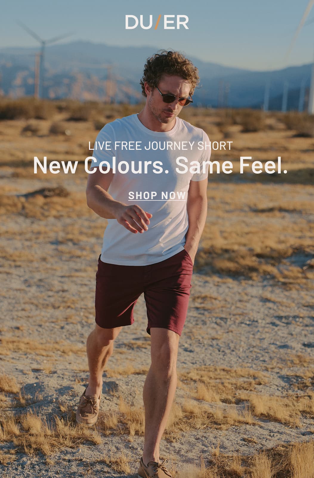 DUER | Live Free Journey Short. New Colours. Same Feel. Shop Now.