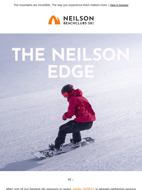What sets Neilson ski holidays apart?