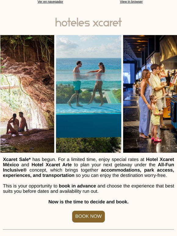 Your Booking with Xcaret Sale