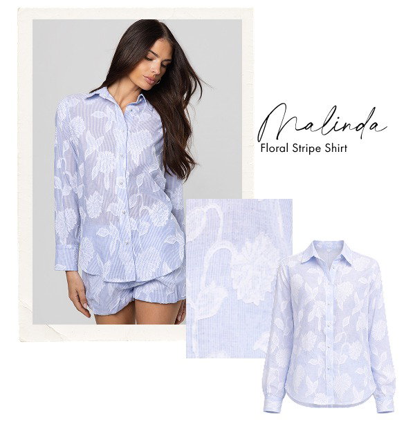 Malinda Floral Stripe Shirt >> Shop Now